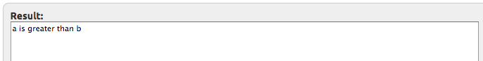 less than comparison operator example results